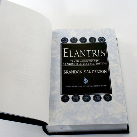 Signed Leatherbound Elantris - 10th Anniversary Edition